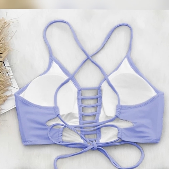 5⭐ rated ❤Purple Leaf Print Bikini - Picture 7 of 9